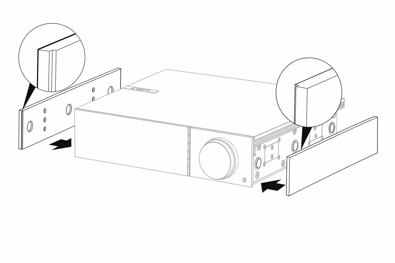 Replaceable side panel